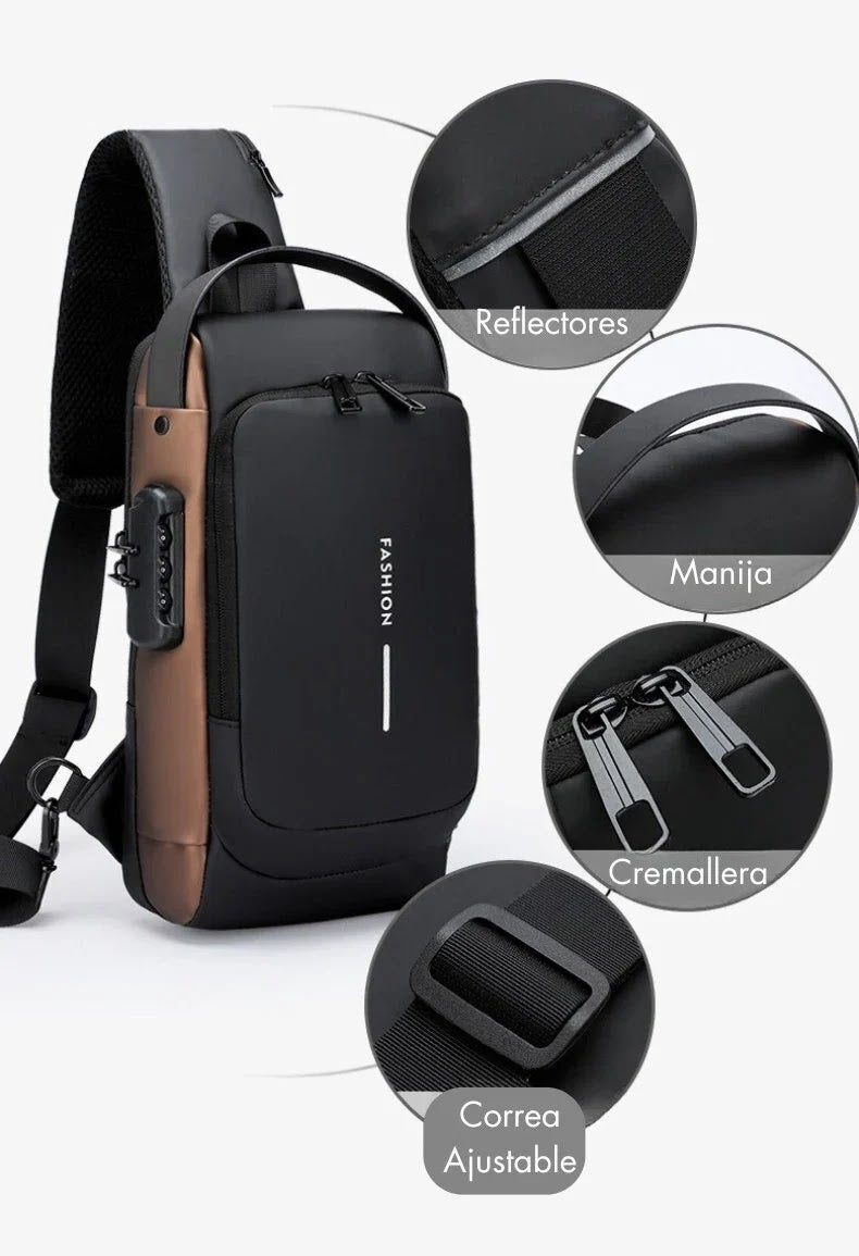 Bolso Antirrobo Impermeable Carga USB envio gratis